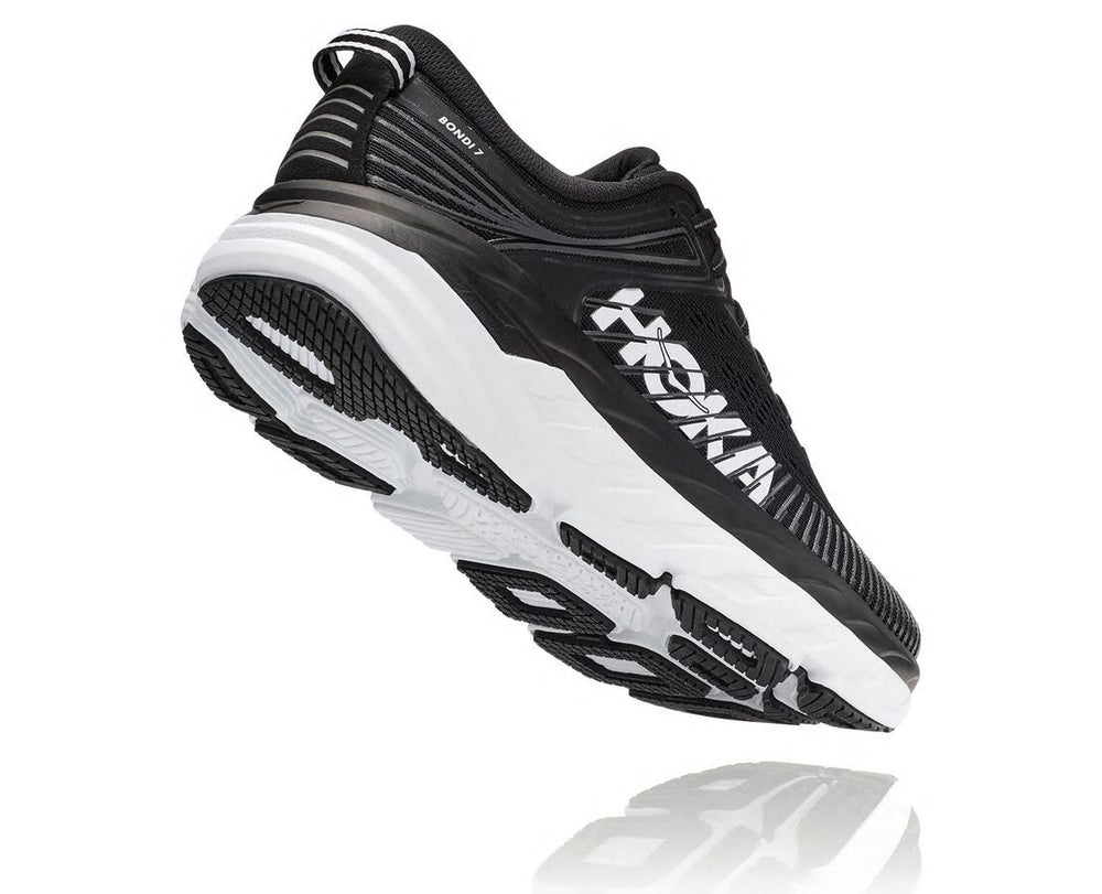 HOKA|Women's Bondi 7 Black / White