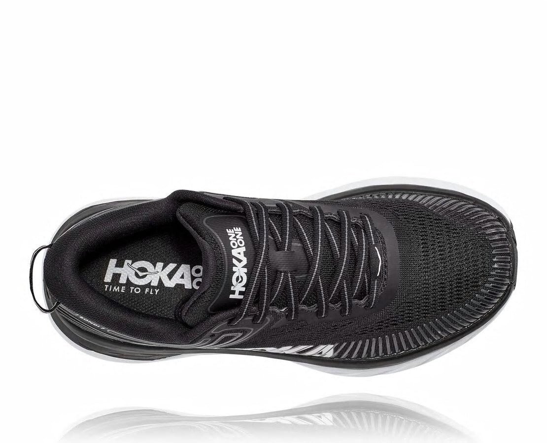 HOKA|Women's Bondi 7 Black / White