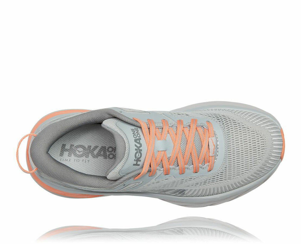 HOKA|Women's Bondi 7 Harbor Mist / Sharkskin