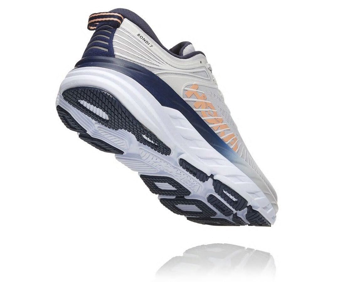 HOKA|Women's Bondi 7 Lunar Rock / Black Iris
