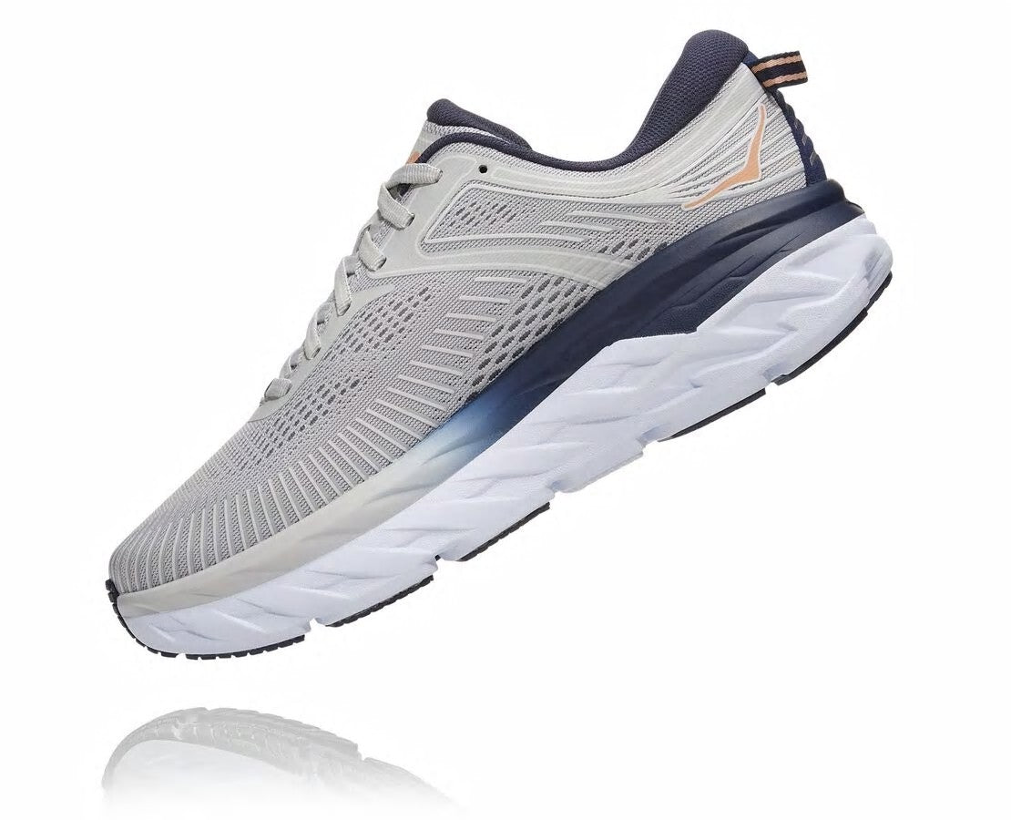 HOKA|Women's Bondi 7 Lunar Rock / Black Iris