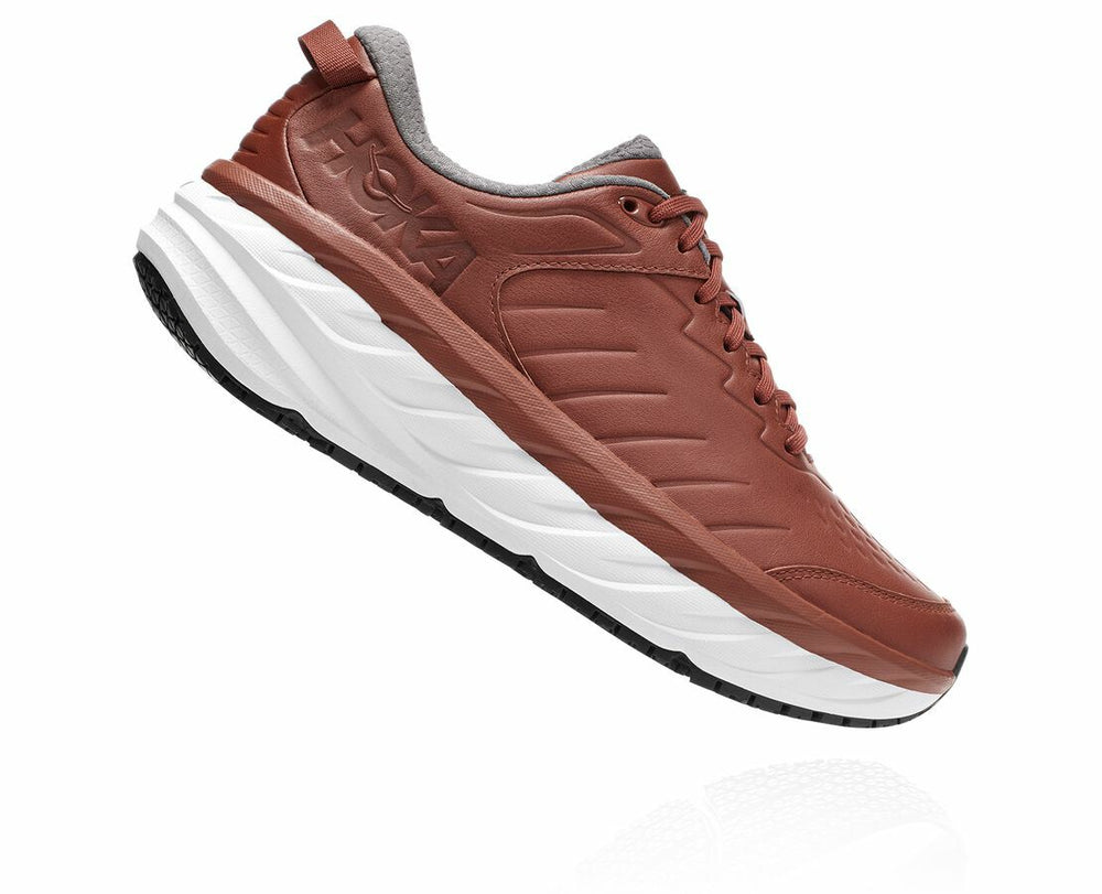 HOKA|Men's Bondi Sr Brandy Brown / White