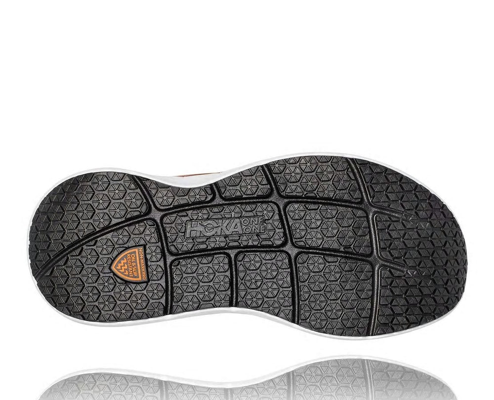 HOKA|Men's Bondi Sr Brandy Brown / White