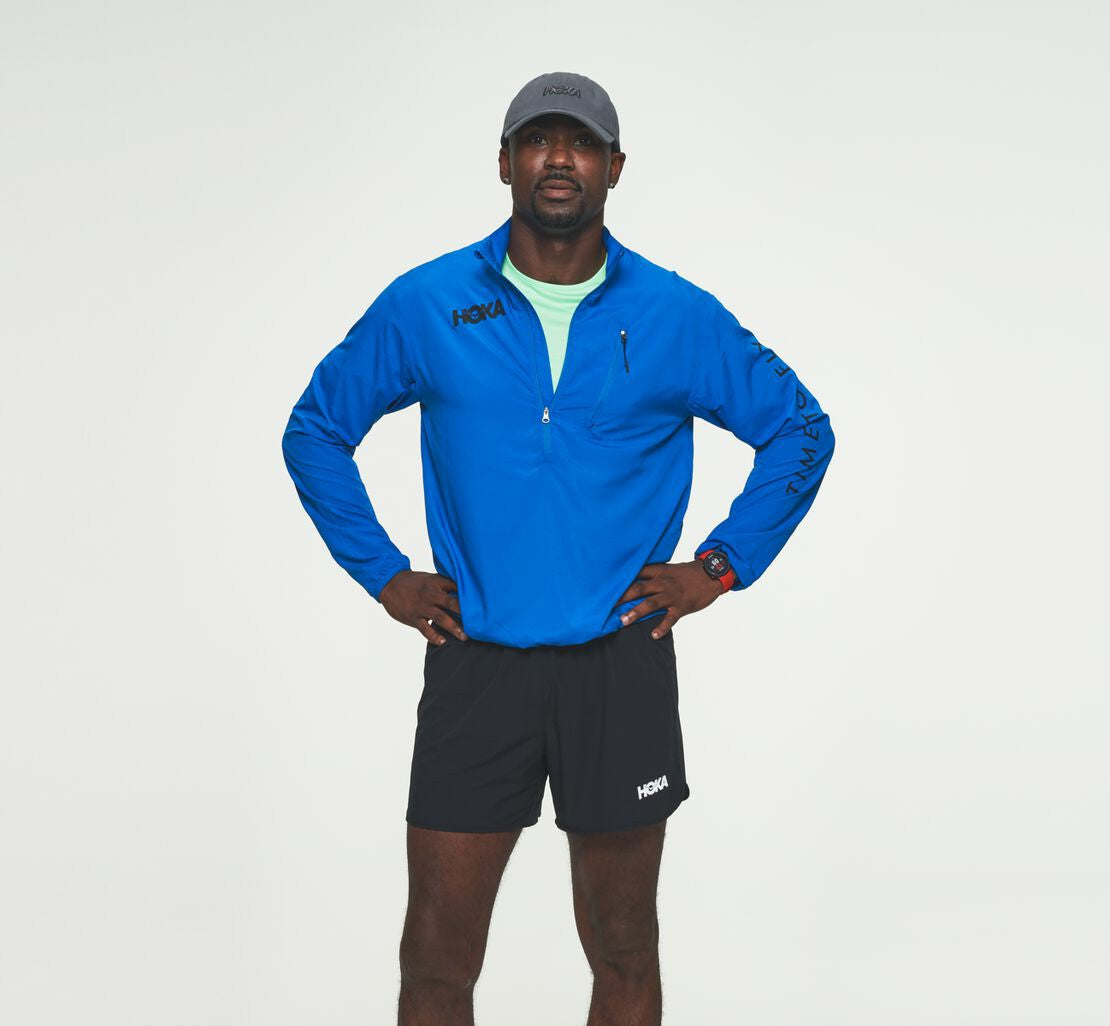 HOKA|Men's Wind-Resistant Jacket Imperial Blue