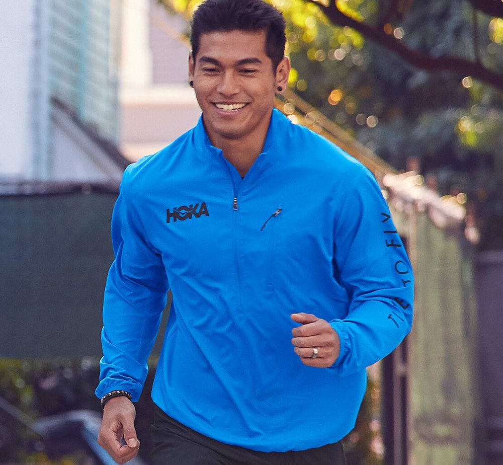 HOKA|Men's Wind-Resistant Jacket Imperial Blue