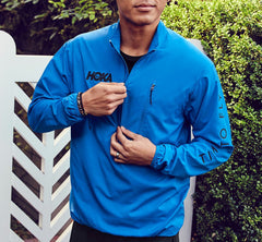 HOKA|Men's Wind-Resistant Jacket Imperial Blue