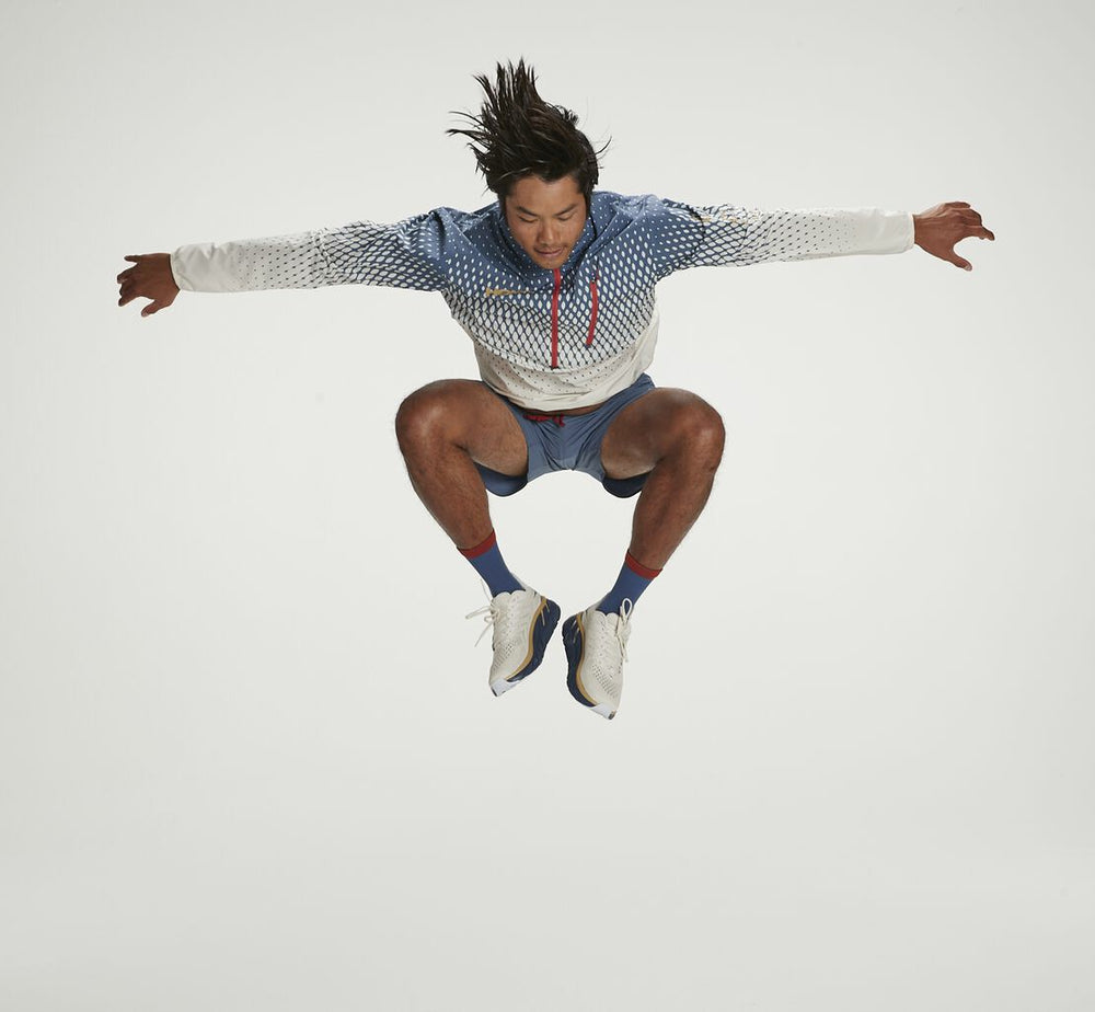 HOKA|Men's Wind-Resistant Jacket Tofu / Vintage Indigo