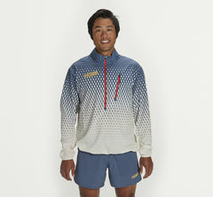 HOKA|Men's Wind-Resistant Jacket Tofu / Vintage Indigo
