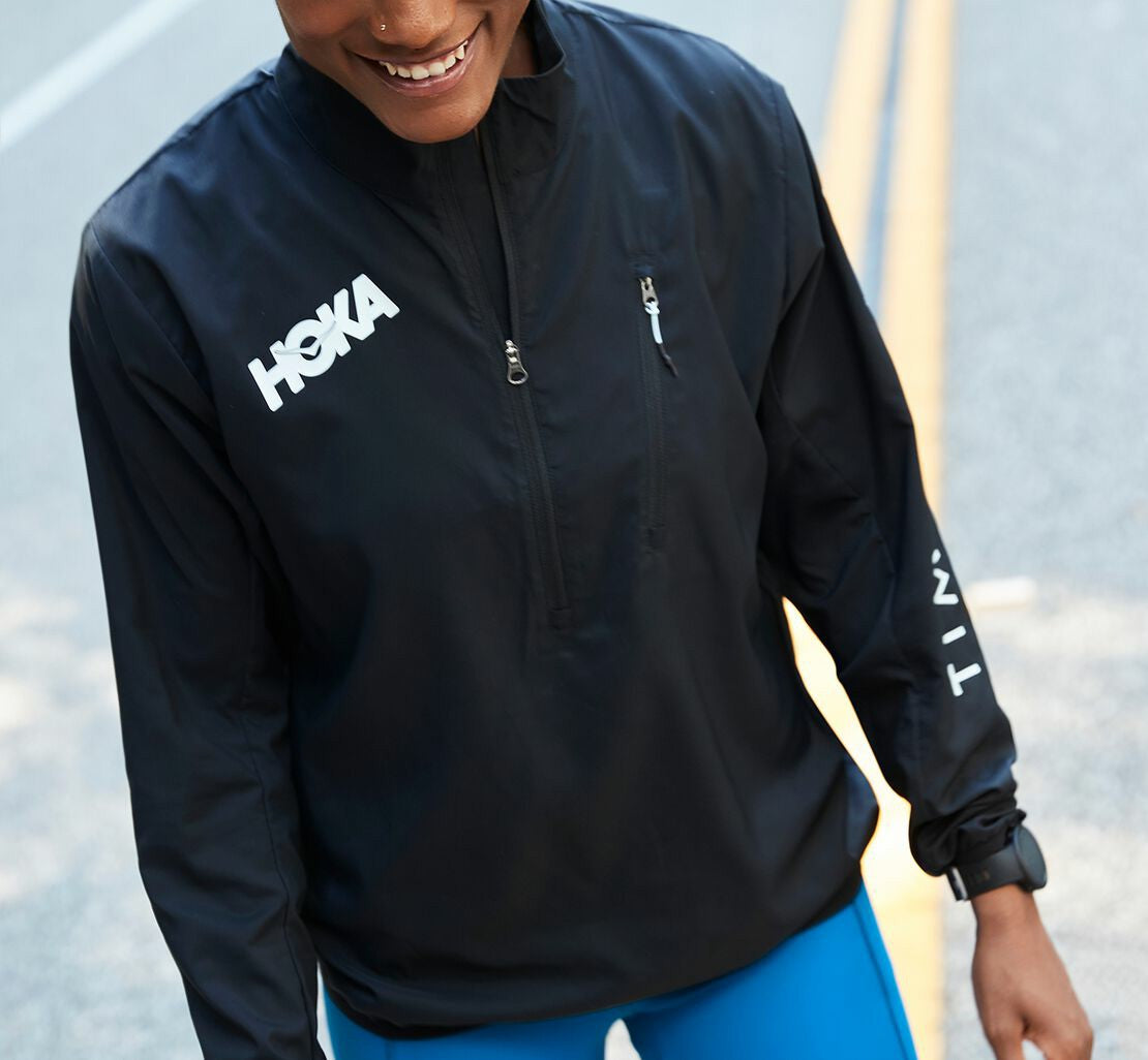 HOKA|Women's Wind-Resistant Jacket Black