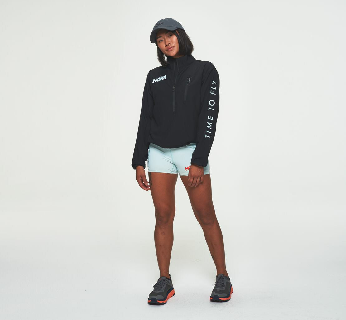 HOKA|Women's Wind-Resistant Jacket Black