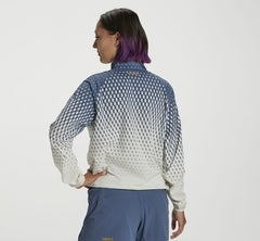 HOKA|Women's Wind-Resistant Jacket Tofu / Vintage Indigo