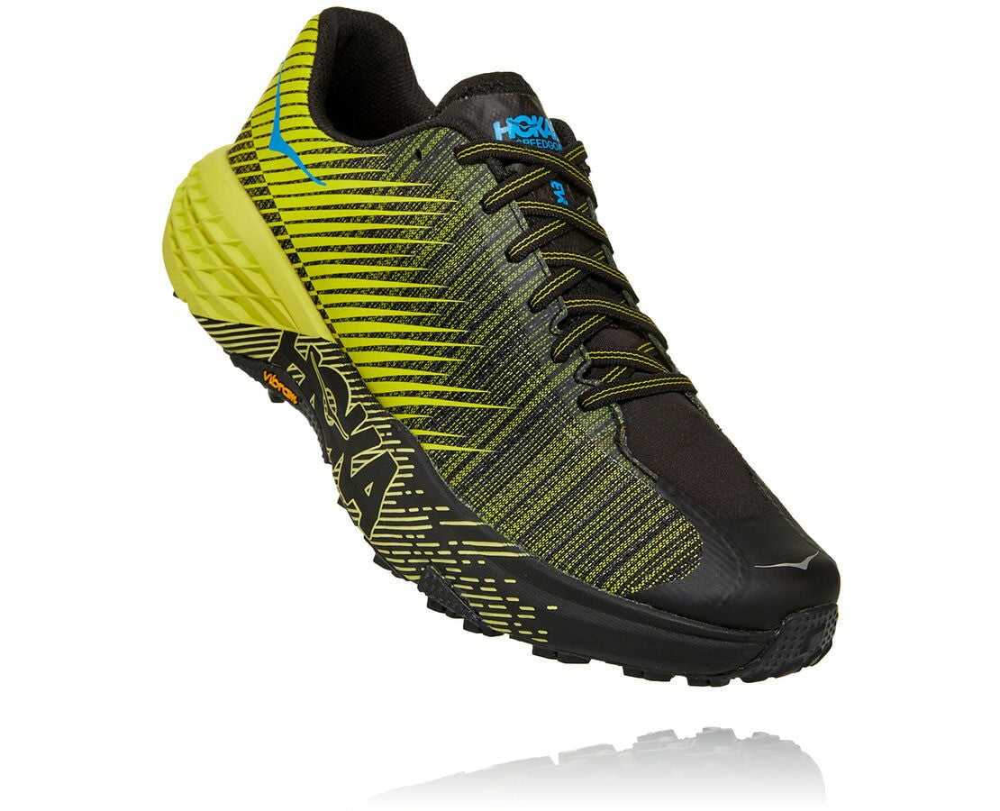 HOKA|Women's Evo Speedgoat Citrus / Black