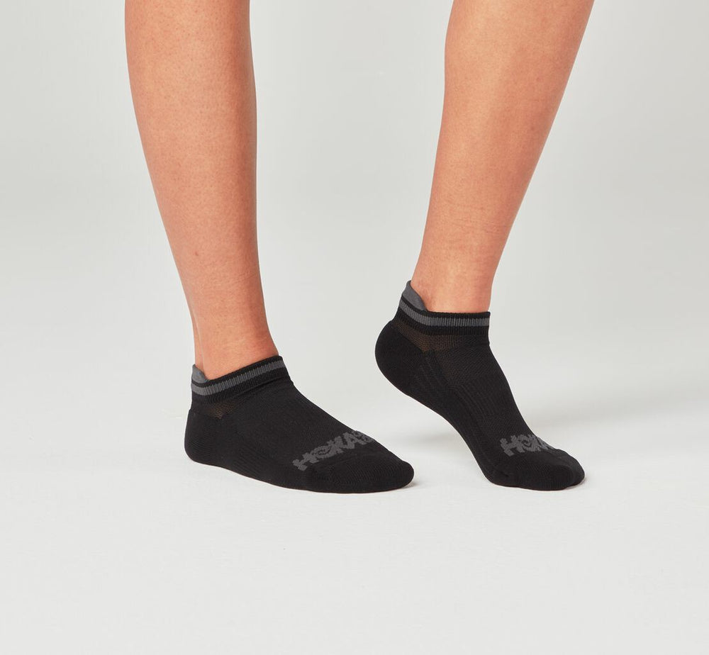 HOKA|All Gender Performance No-Show Sock Black