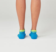 HOKA|All Gender Performance No-Show Sock Diva Blue / Citrus