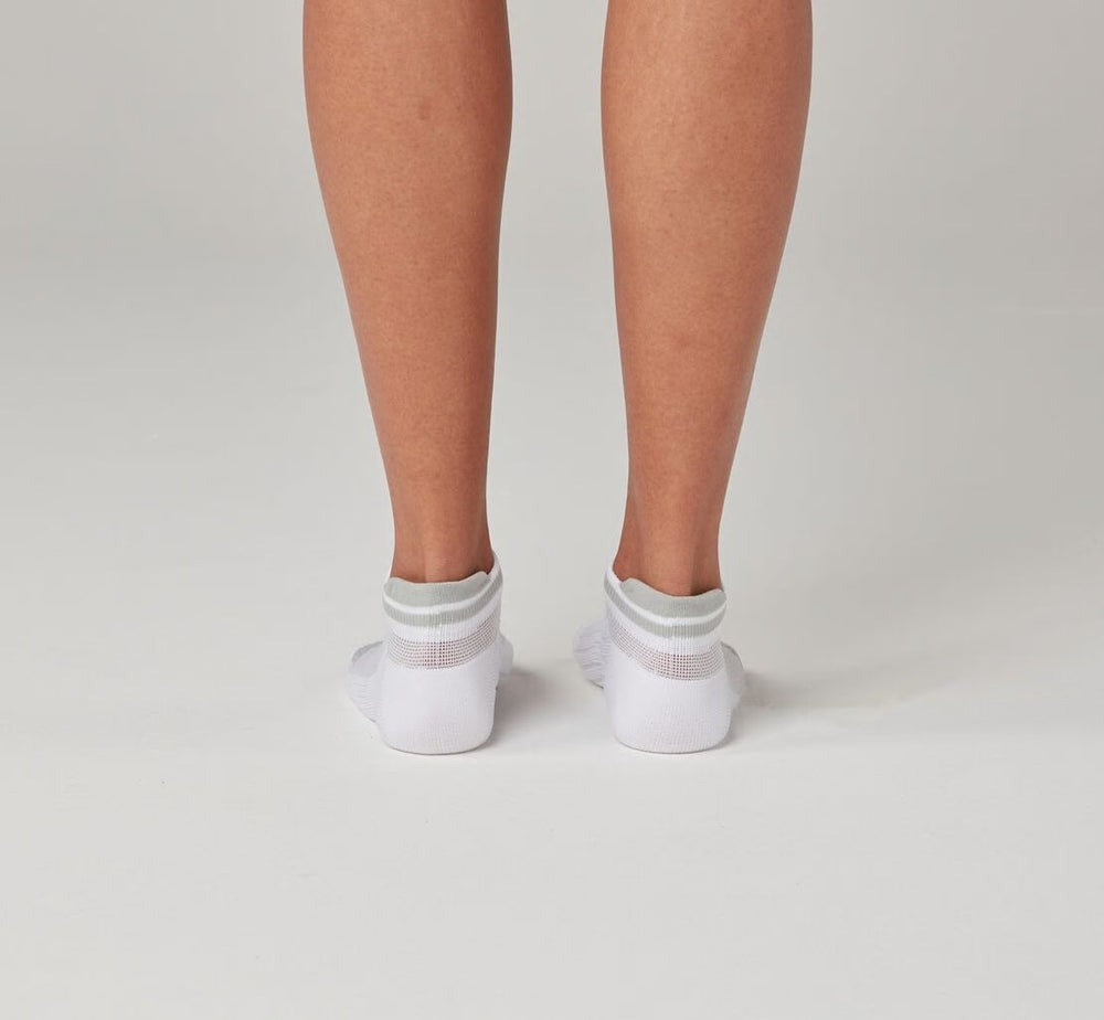 HOKA|All Gender Performance No-Show Sock White