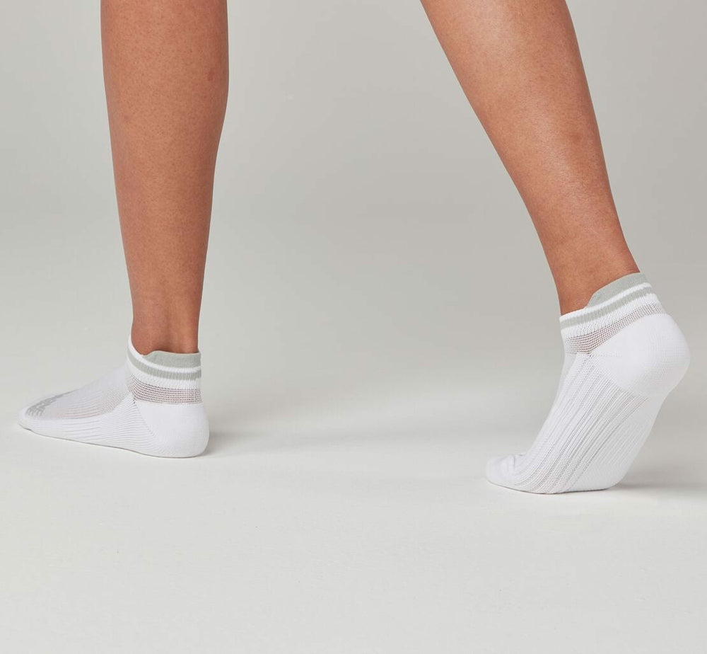 HOKA|All Gender Performance No-Show Sock White