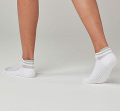 HOKA|All Gender Performance No-Show Sock White