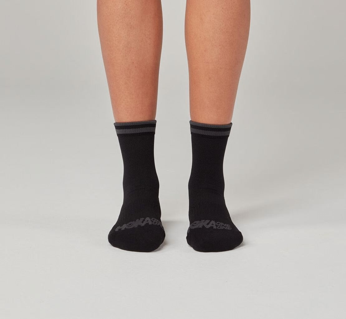 HOKA|All Gender Performance Crew Sock Black