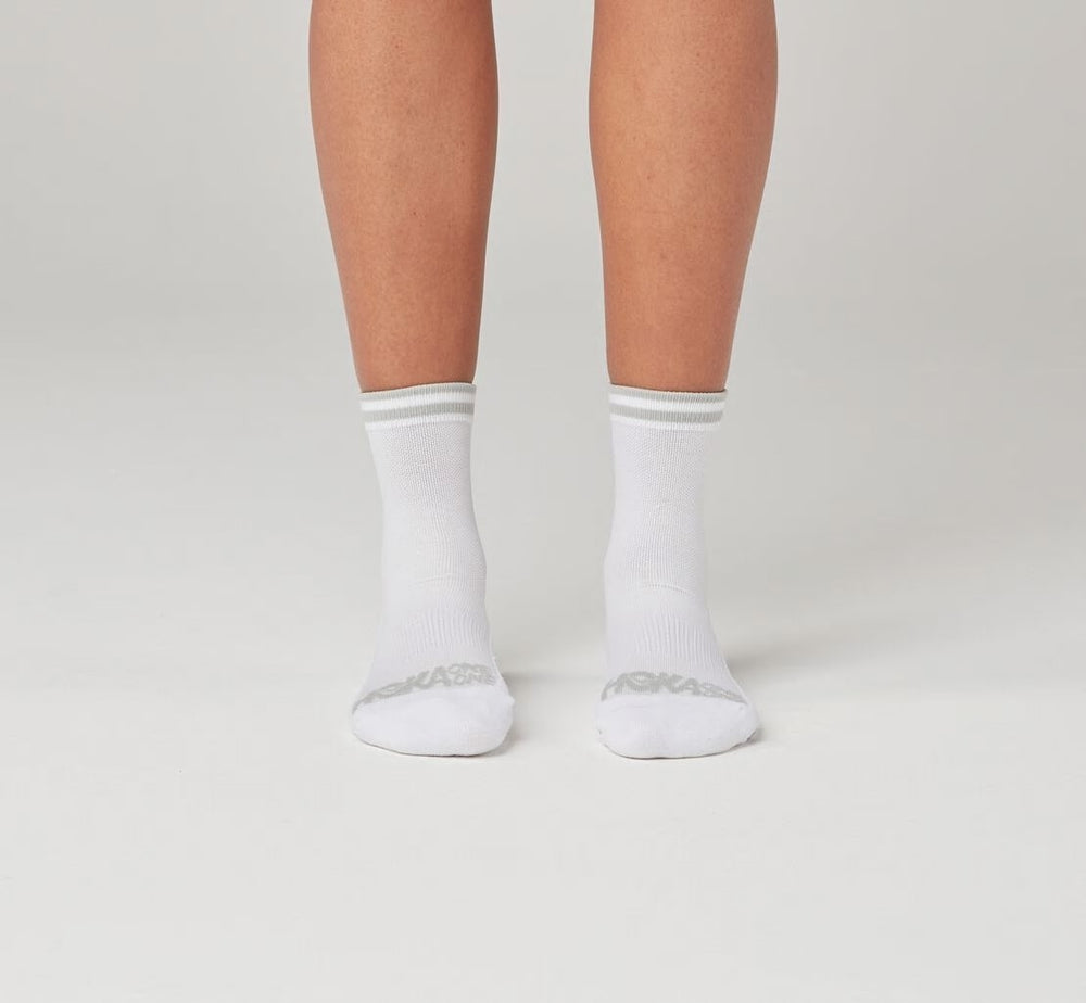 HOKA|All Gender Performance Crew Sock White