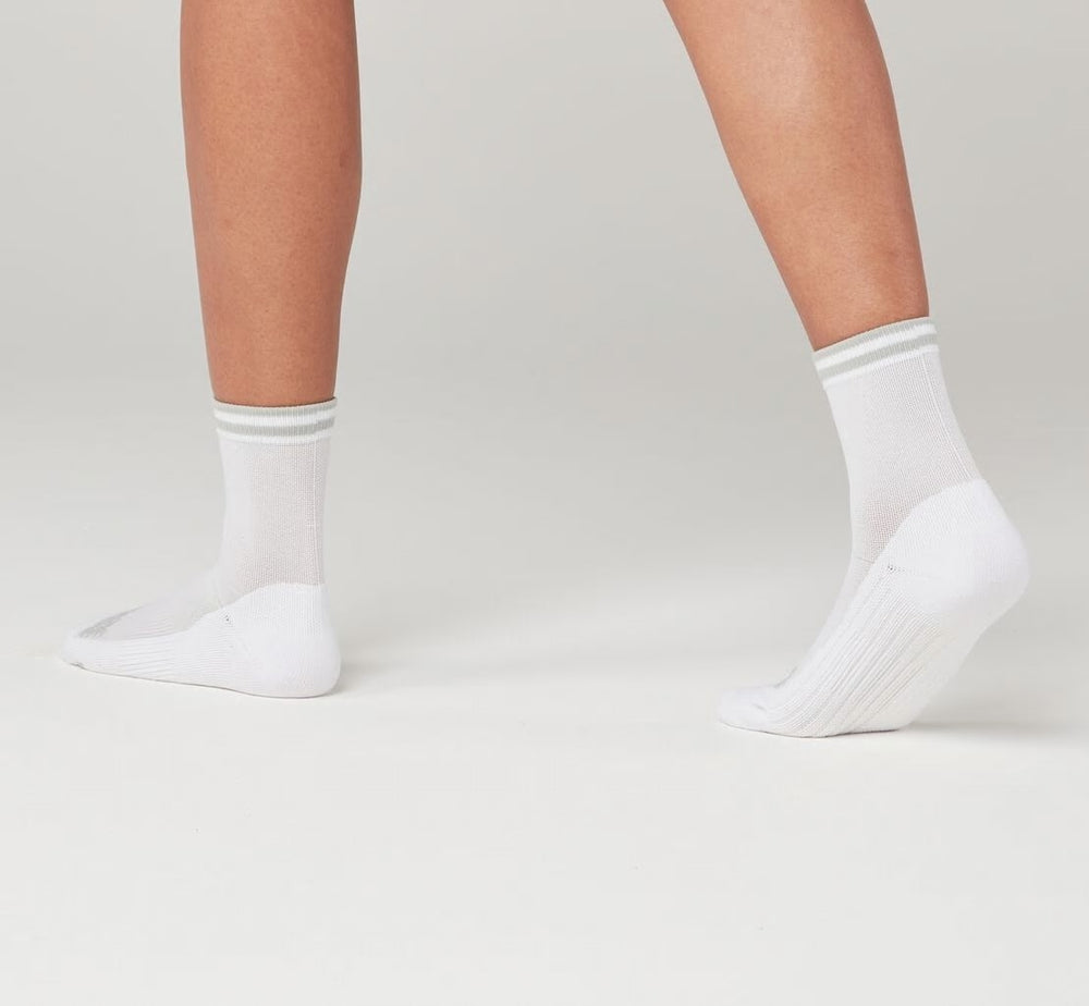 HOKA|All Gender Performance Crew Sock White