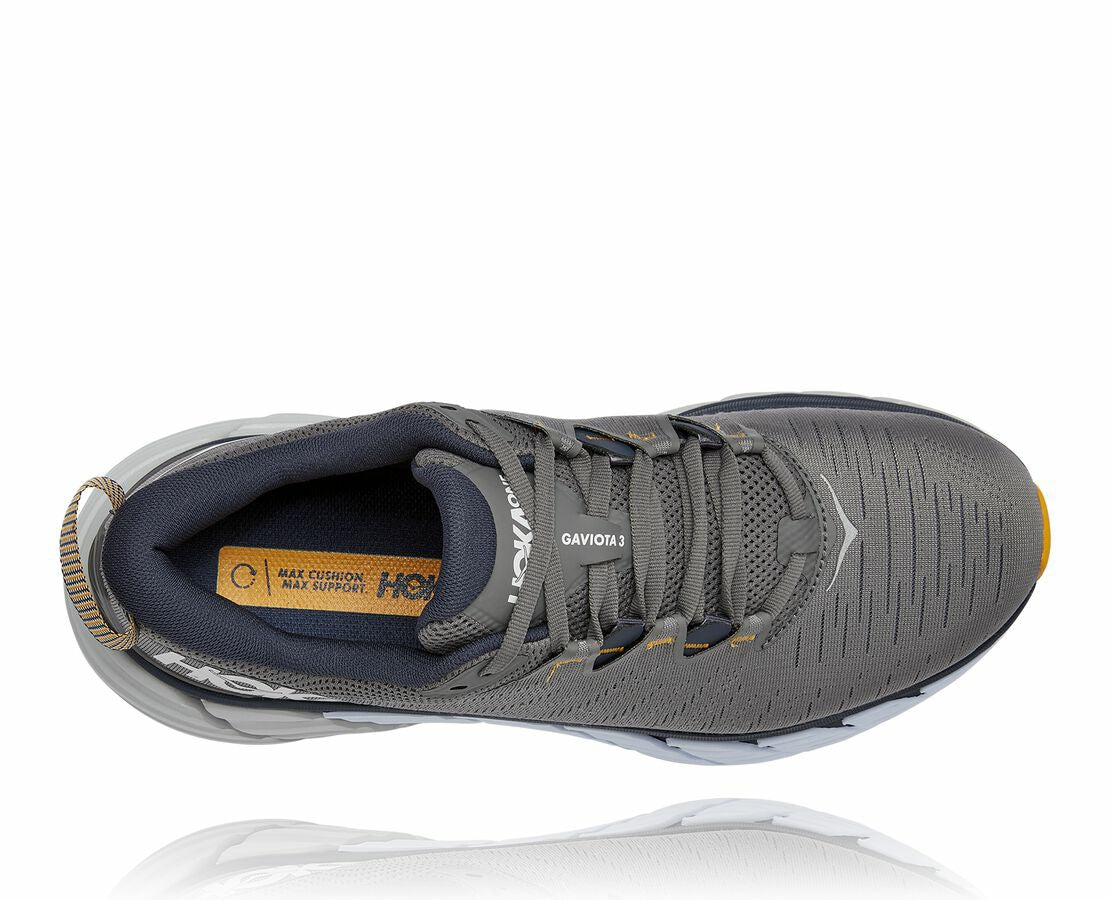 HOKA|Men's Gaviota 3 Charcoal Gray / Ombre Blue