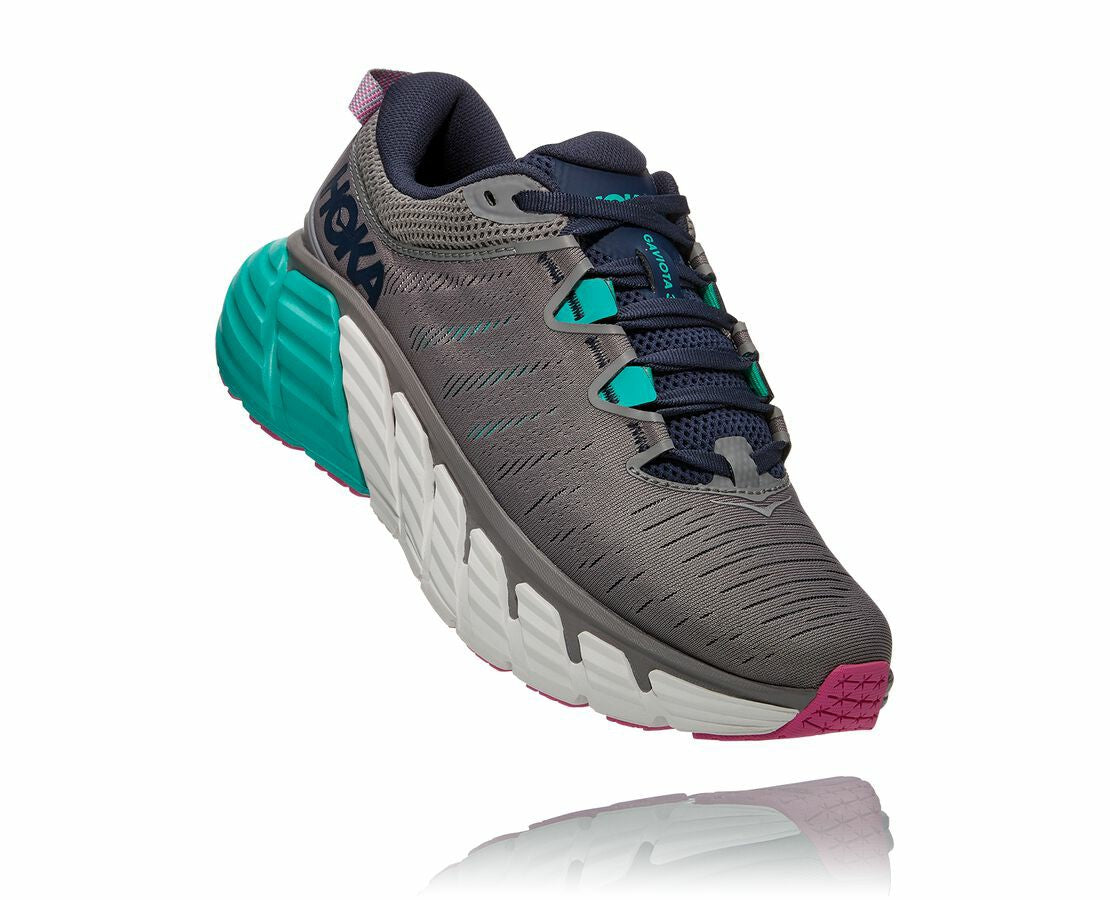 HOKA|Women's Gaviota 3 Sharkskin / Outer Space