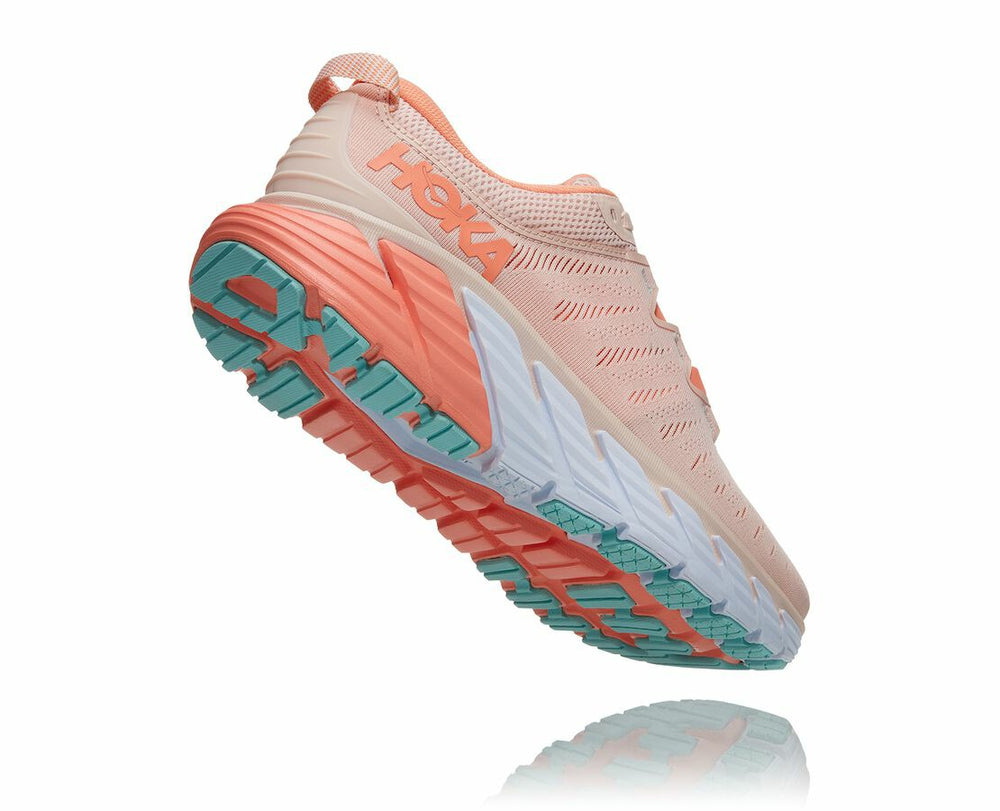 HOKA|Women's Gaviota 3 Silver Peony / Cantaloupe
