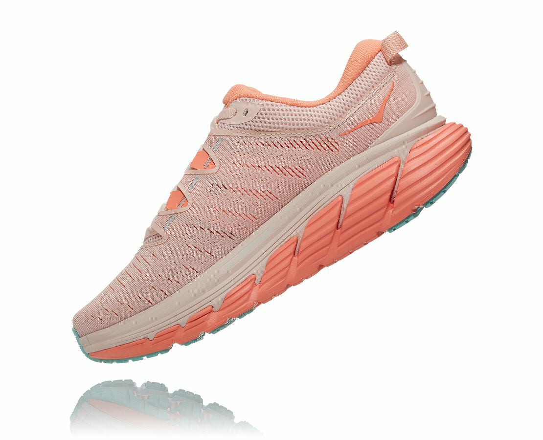 HOKA|Women's Gaviota 3 Silver Peony / Cantaloupe