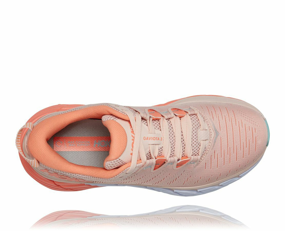 HOKA|Women's Gaviota 3 Silver Peony / Cantaloupe