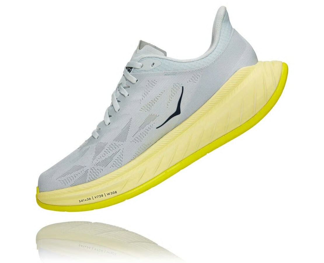 HOKA|Men's Carbon X 2 Blue Flower / Luminary Green