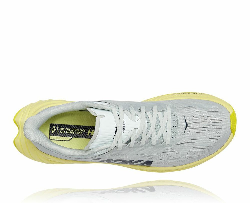 HOKA|Men's Carbon X 2 Blue Flower / Luminary Green
