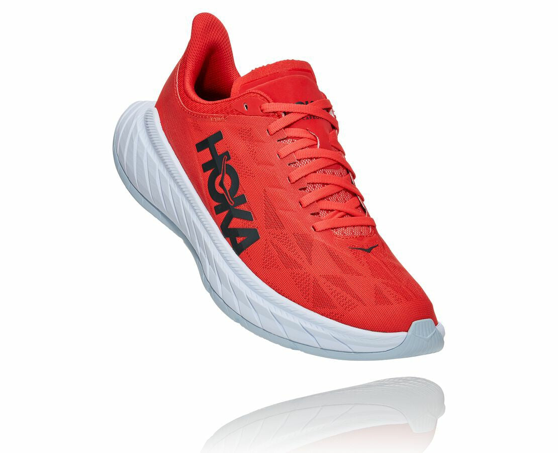 HOKA|Men's Carbon X 2 Fiesta / White
