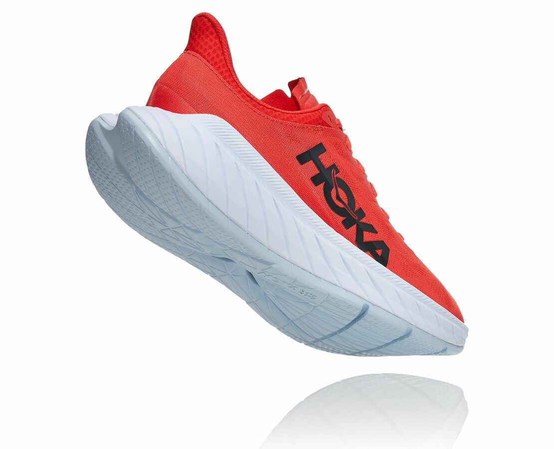 HOKA|Men's Carbon X 2 Fiesta / White