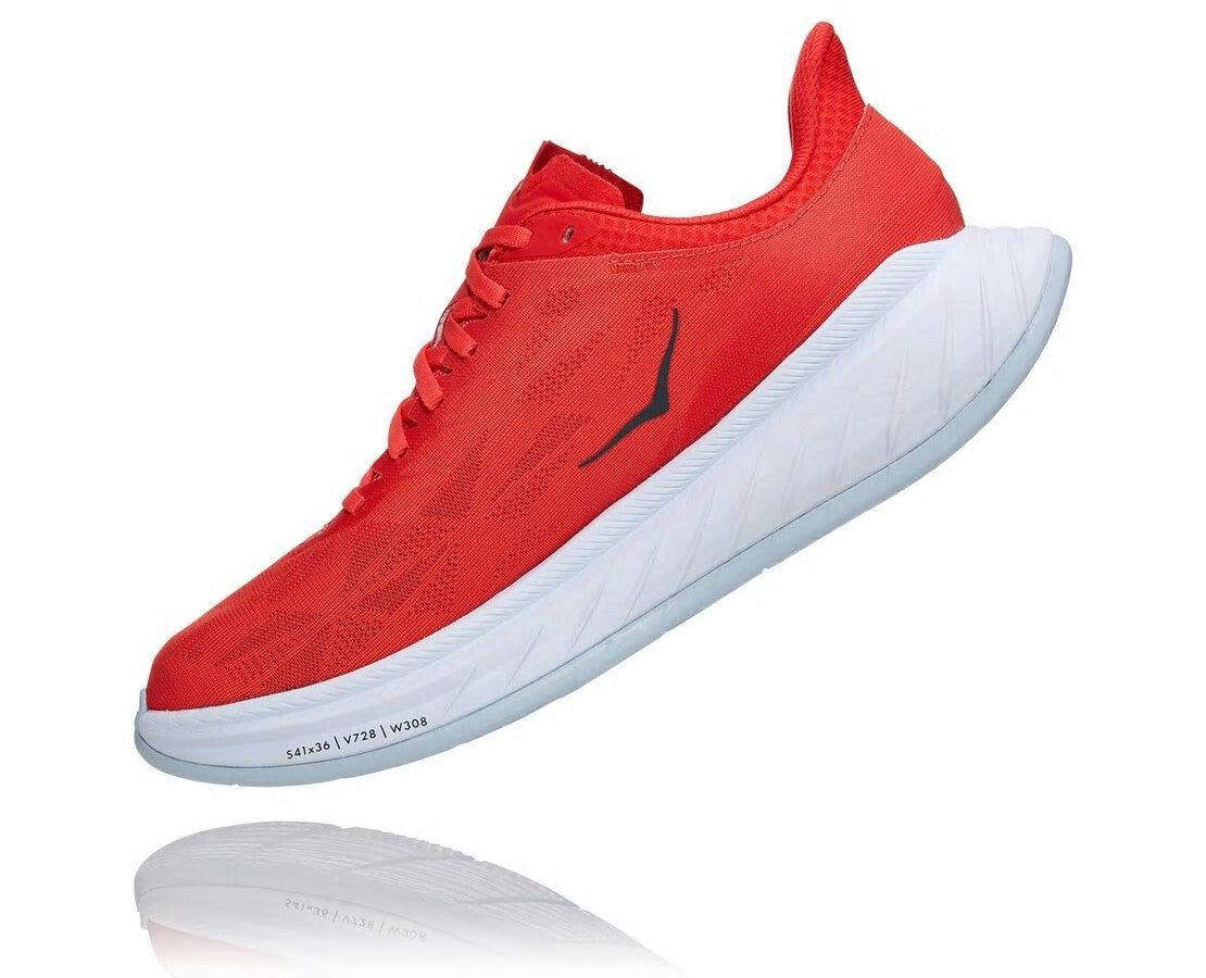 HOKA|Men's Carbon X 2 Fiesta / White