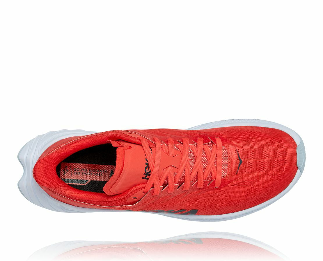 HOKA|Men's Carbon X 2 Fiesta / White