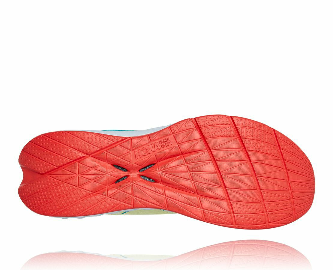 HOKA|Men's Carbon X 2 Luminary Green / Hot Coral