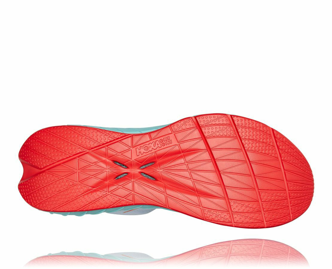 HOKA|Men's Carbon X 2 White / Blazing Orange