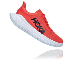 HOKA|Women's Carbon X 2 Hot Coral / Black Iris