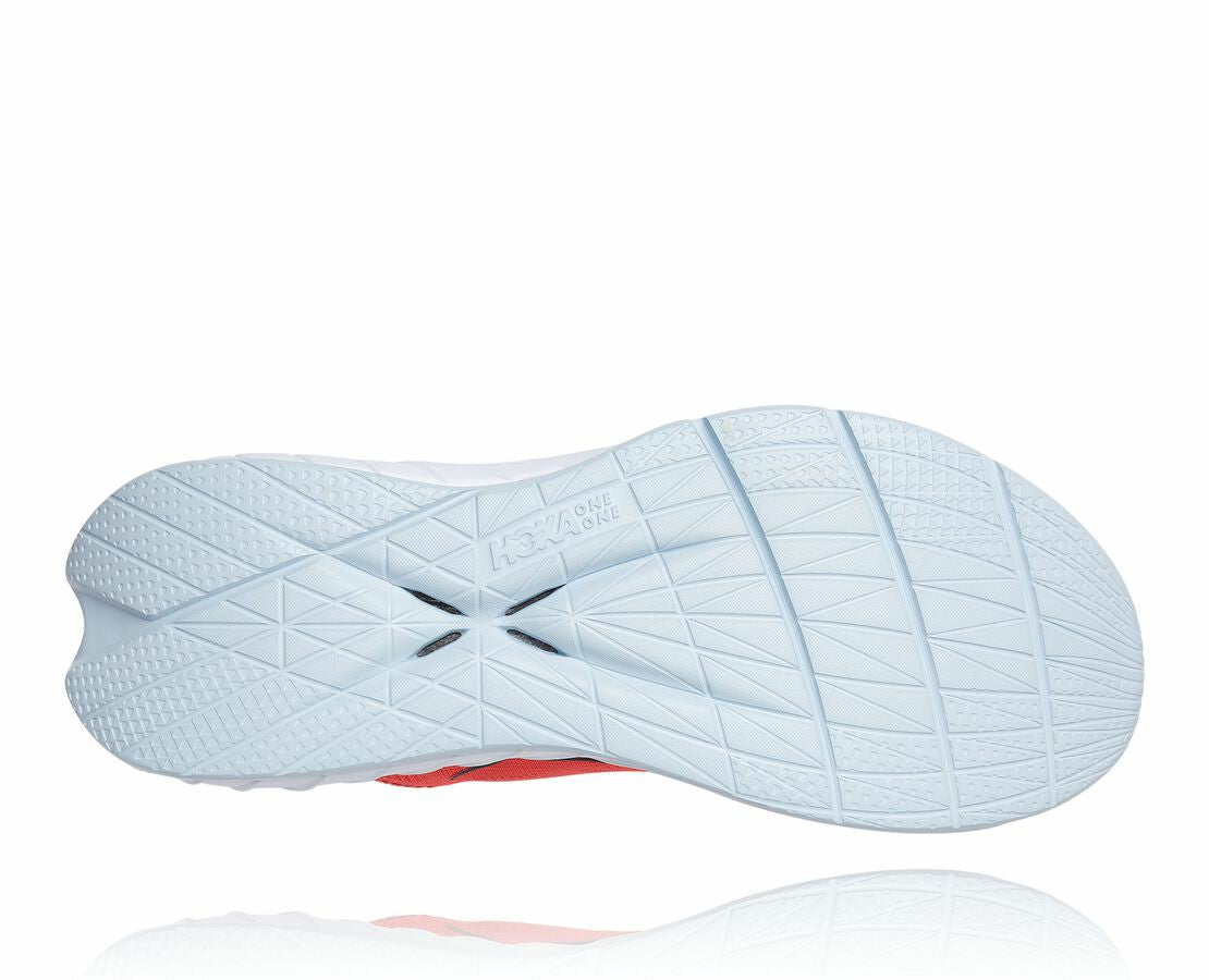 HOKA|Women's Carbon X 2 Hot Coral / Black Iris