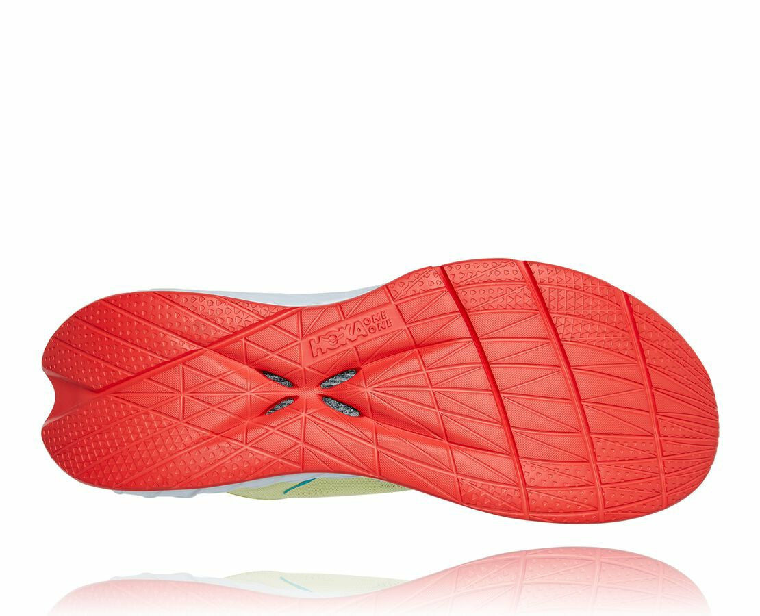 HOKA|Women's Carbon X 2 Luminary Green / Hot Coral