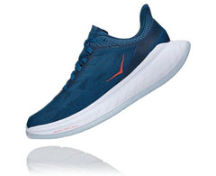 HOKA|Women's Carbon X 2 Moroccan Blue / Hot Coral