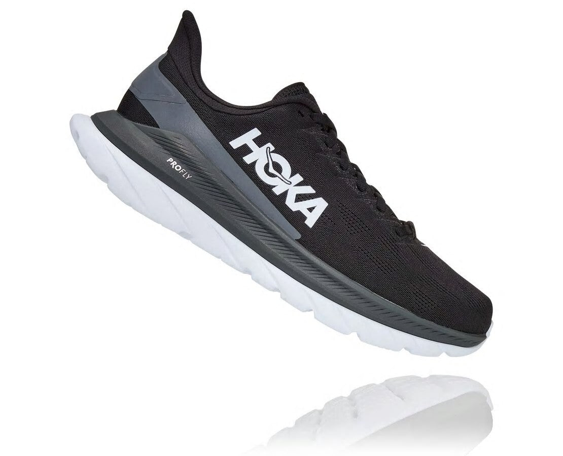 HOKA|Men's Mach 4 Black / Dark Shadow
