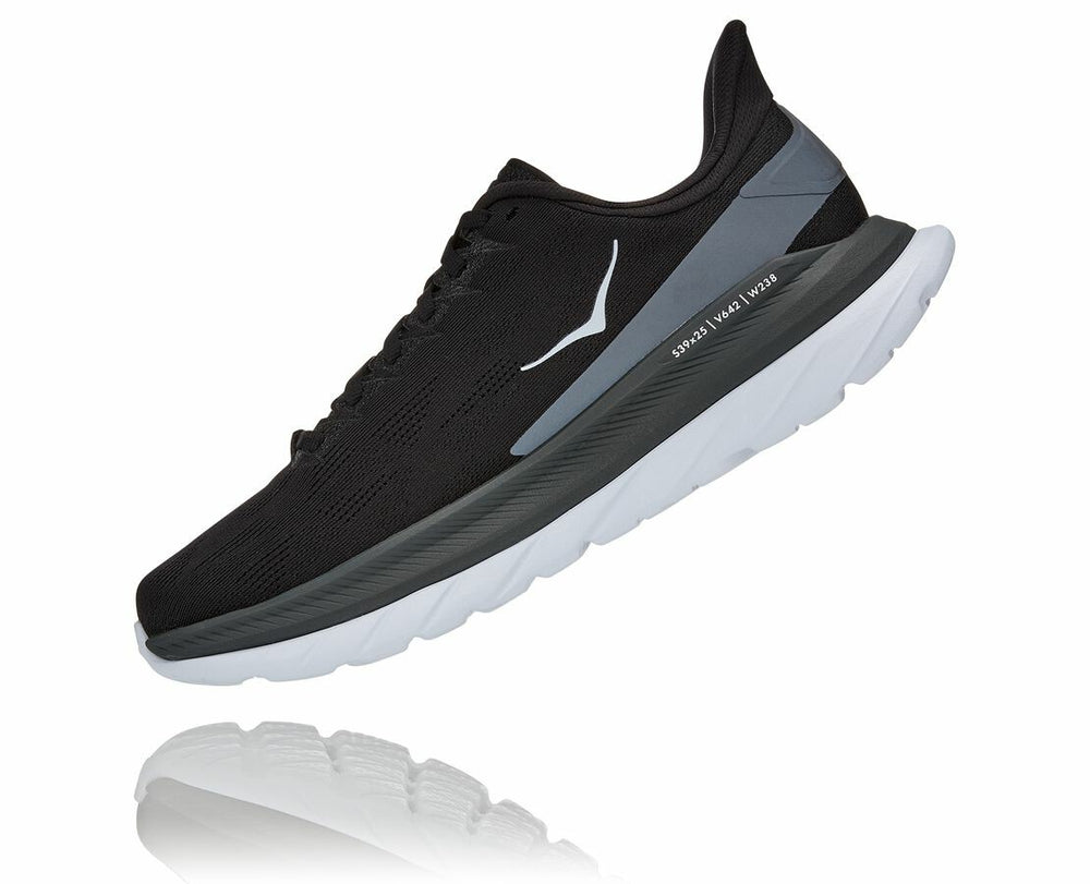 HOKA|Men's Mach 4 Black / Dark Shadow