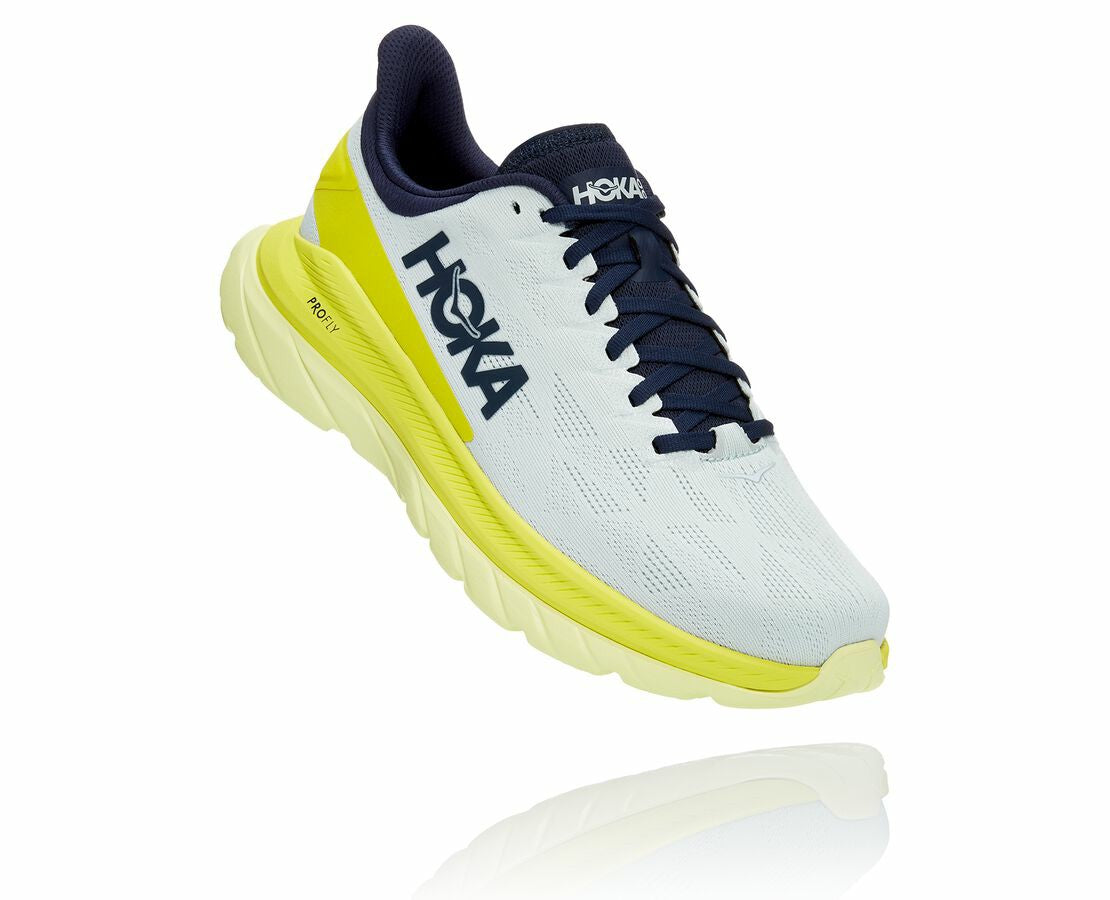 HOKA|Men's Mach 4 Blue Flower / Citrus