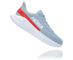 HOKA|Men's Mach 4 Blue Fog / Fiesta