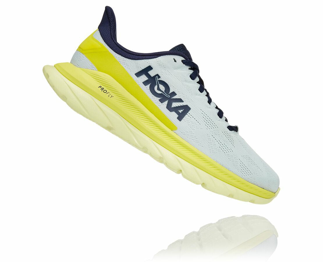 HOKA|Women's Mach 4 Blue Flower / Citrus