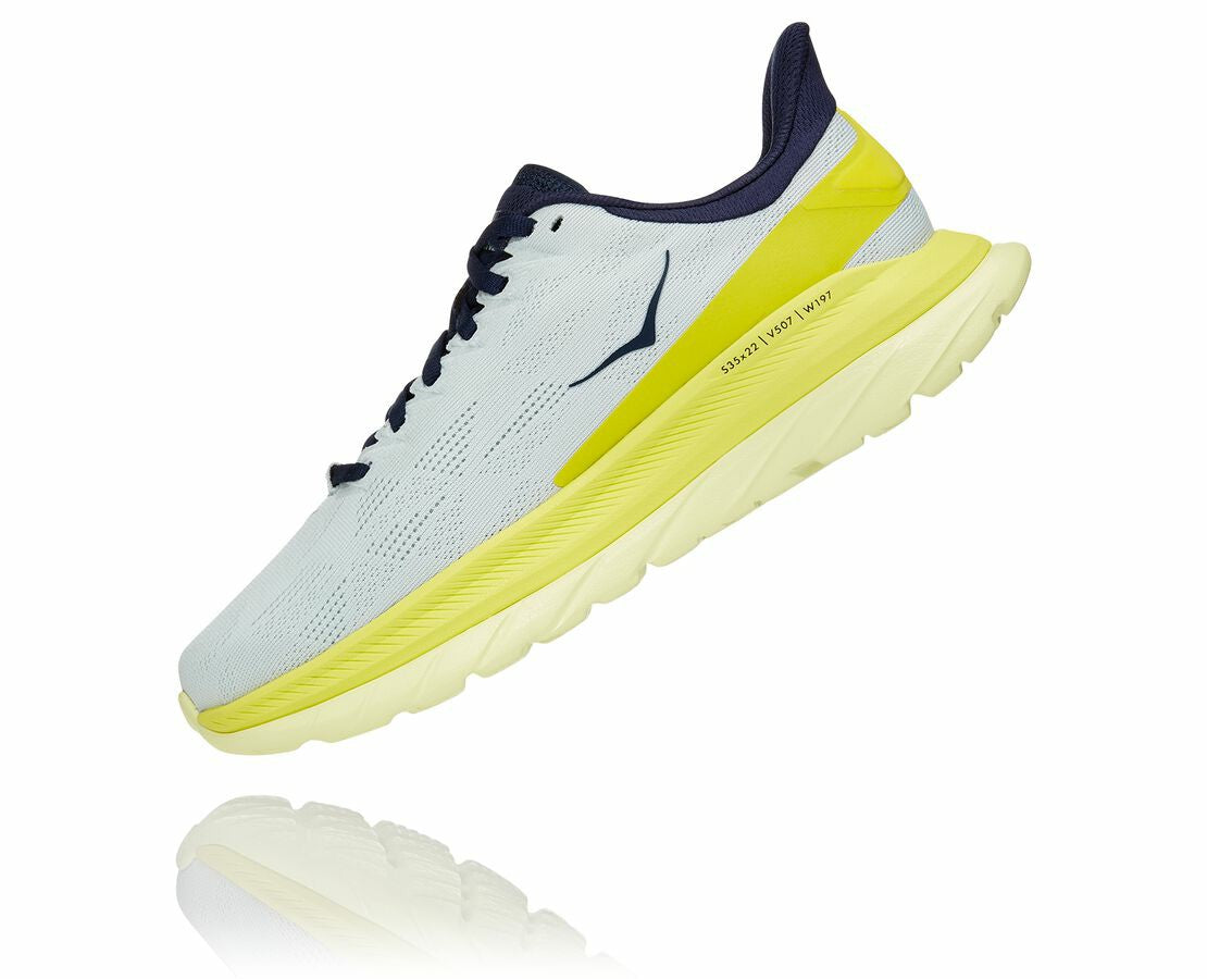 HOKA|Women's Mach 4 Blue Flower / Citrus