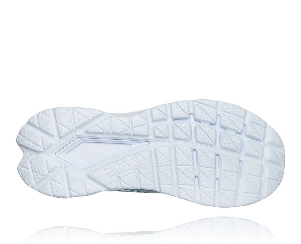 HOKA|Women's Mach 4 Blue Fog / Hot Coral
