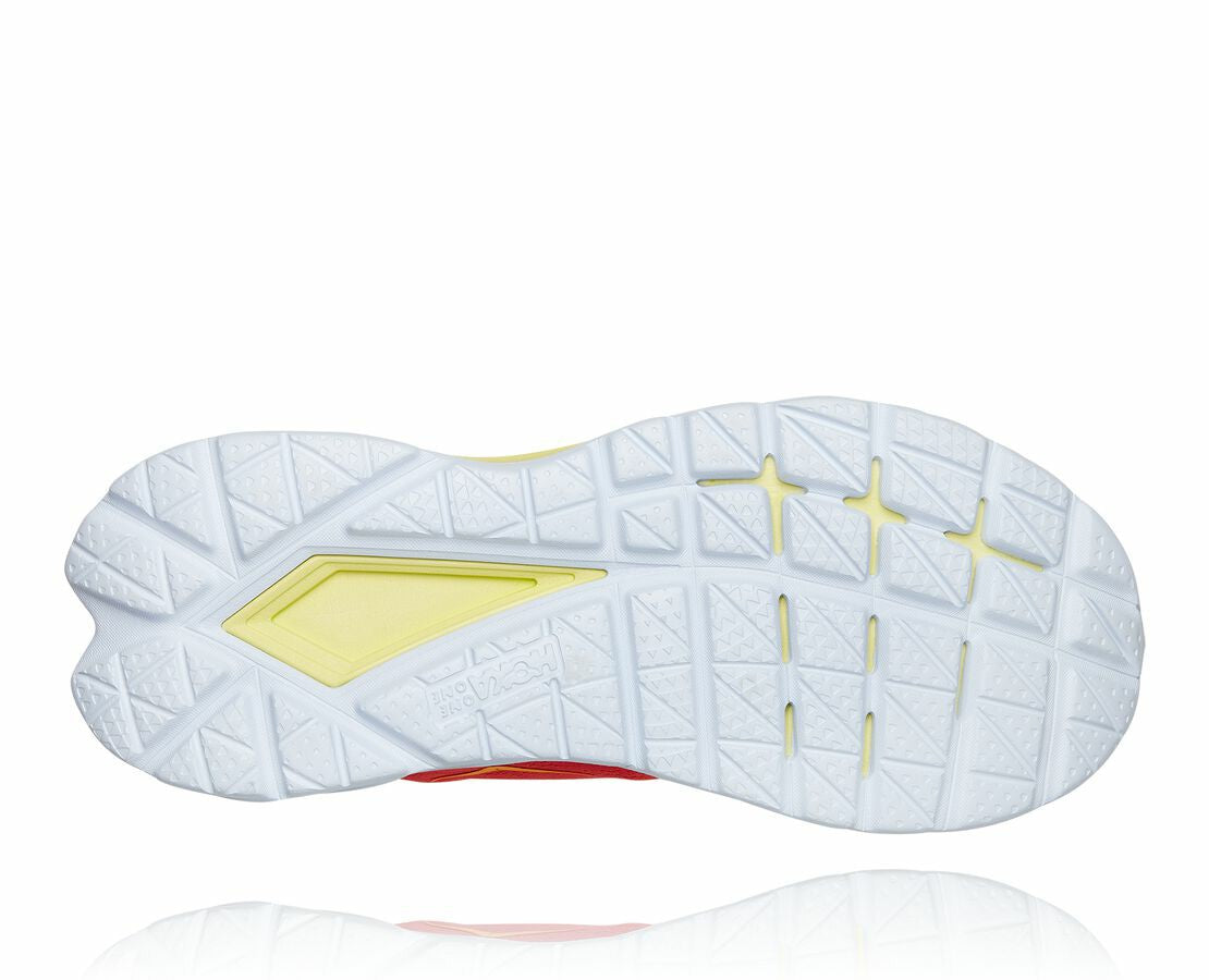 HOKA|Women's Mach 4 Hot Coral / Saffron