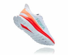 HOKA|Women's Mach 4 White / Fiesta
